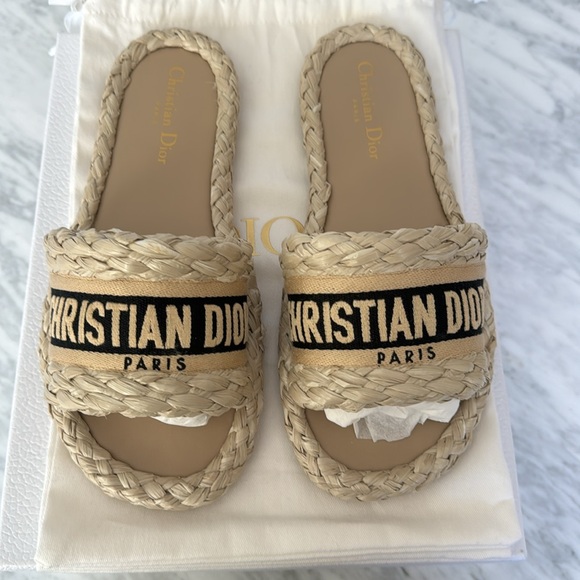 DIOR DWAY RAFFIA Slide - Picture 2 of 6